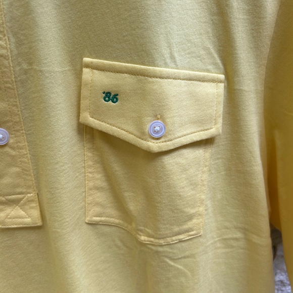 Criquet Golf Polo in Yellow in size Large Limited Edition 86 Masters (NWT) - Picture 4 of 6